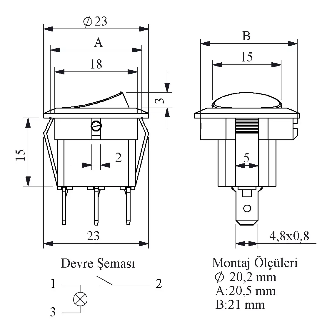 YUVARLAK ANAHTAR YEŞİL 0-1